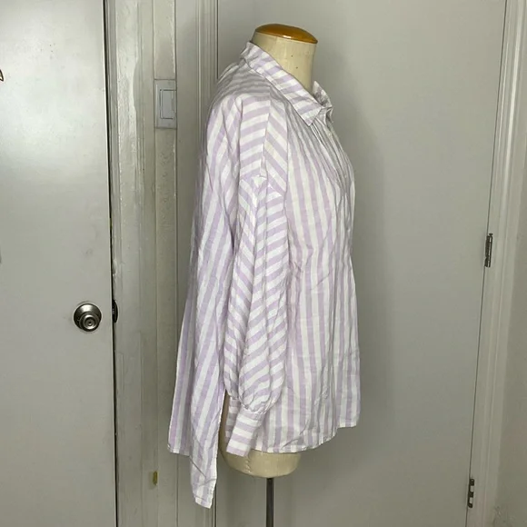 The Great Cotton Striped Button Down Shirt - Picture 3 of 9